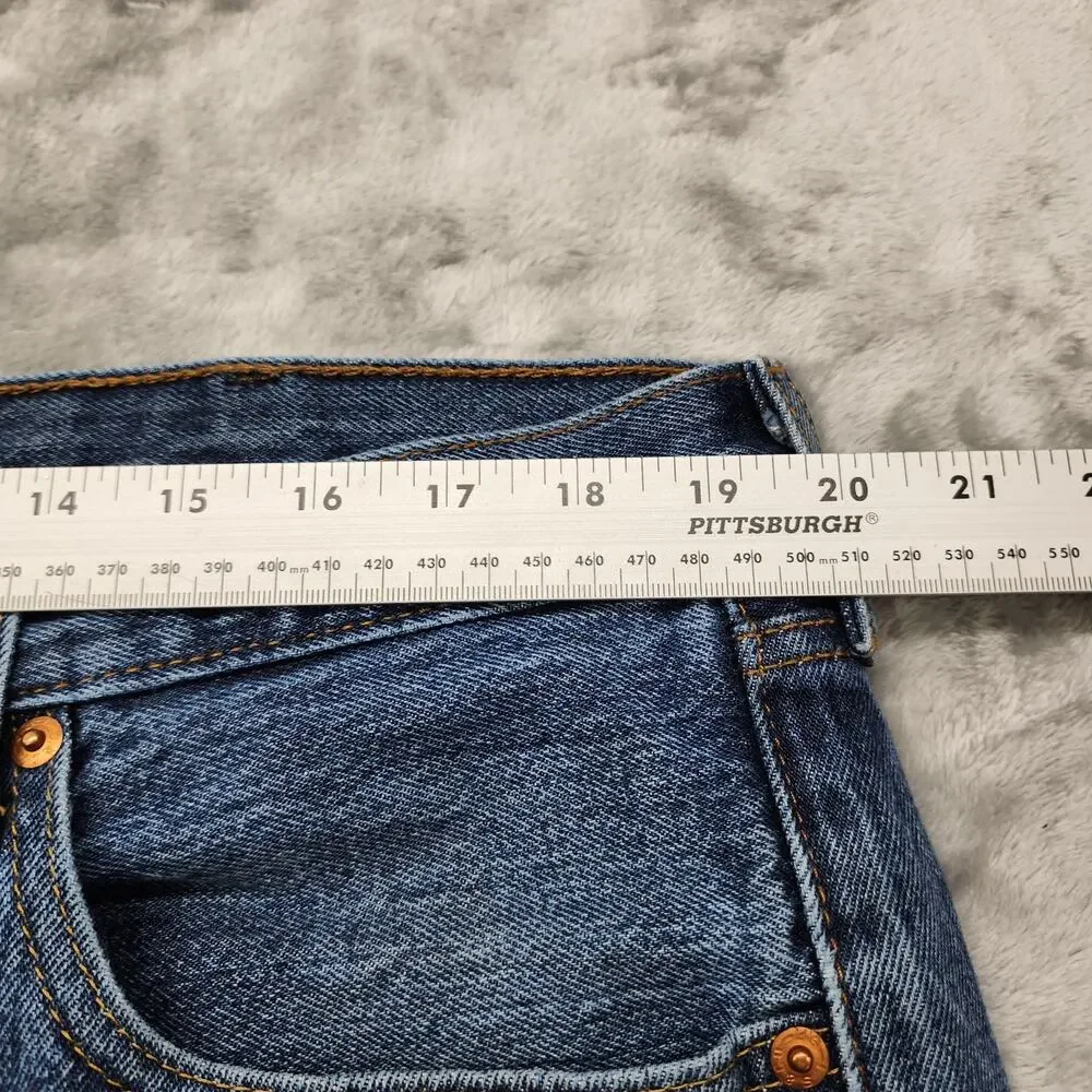 Vintage Levi's 501 Jeans Mens W40 L30.5* Blue Distressed Button Fly Straight Leg